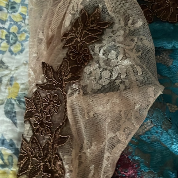 Sundance color block lace peplum top 6-8 fun for holiday season - Picture 6 of 8